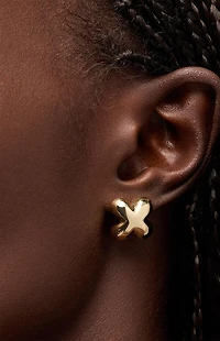 Ana Luisa Cassia Gold Stud Earrings