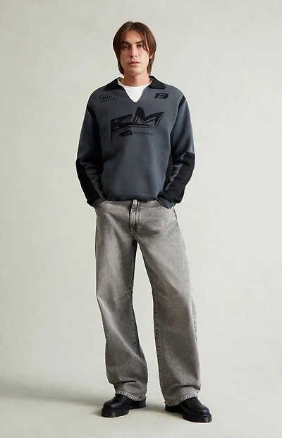 Pacsun Mason Baggy Jeans Darted Dark Gray