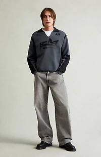 Pacsun Mason Baggy Jeans Darted Dark Gray