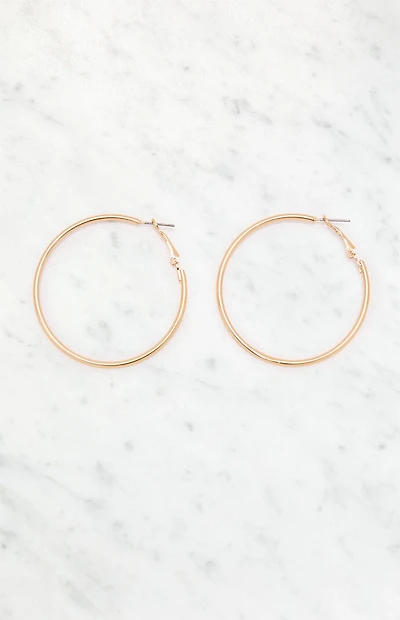 John Galt Gold Hoop Earrings