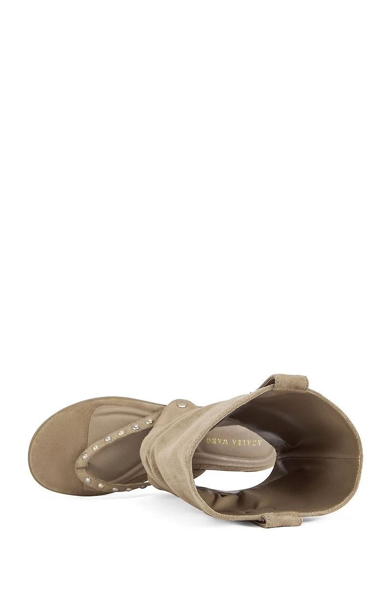 AZALEA WANG Women's Barrera Convertible Western Sandals