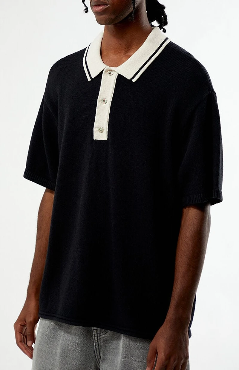 Pacsun Milton Textured Polo Sweater Shirt