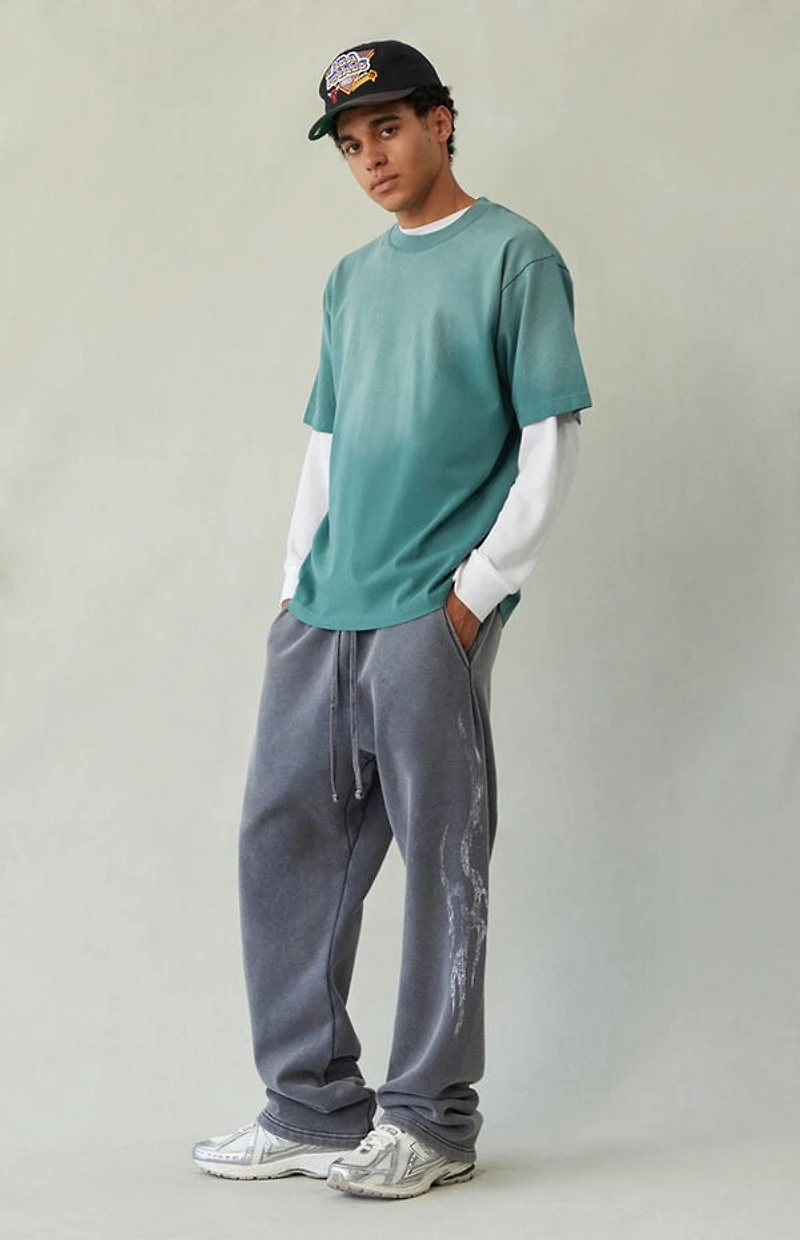 Pacsun Tribal Fleece Baggy Sweatpants