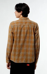 Brixton Charter Linen Blend Plaid Shirt