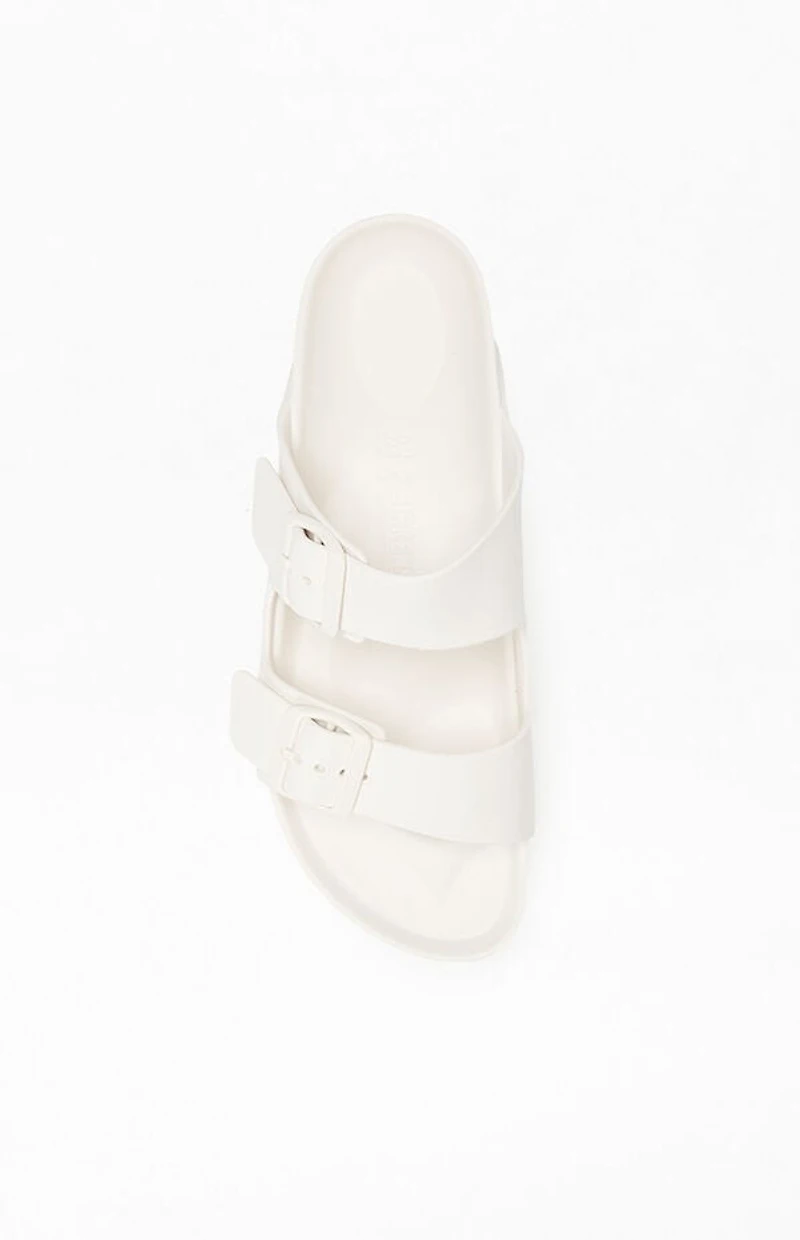 Birkenstock Women's Arizona Essentials Slide Sandal Eggshell