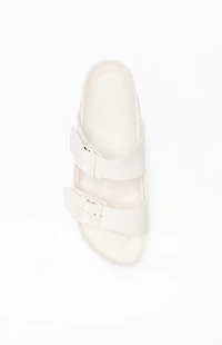 Birkenstock Women's Arizona Essentials Slide Sandal Eggshell