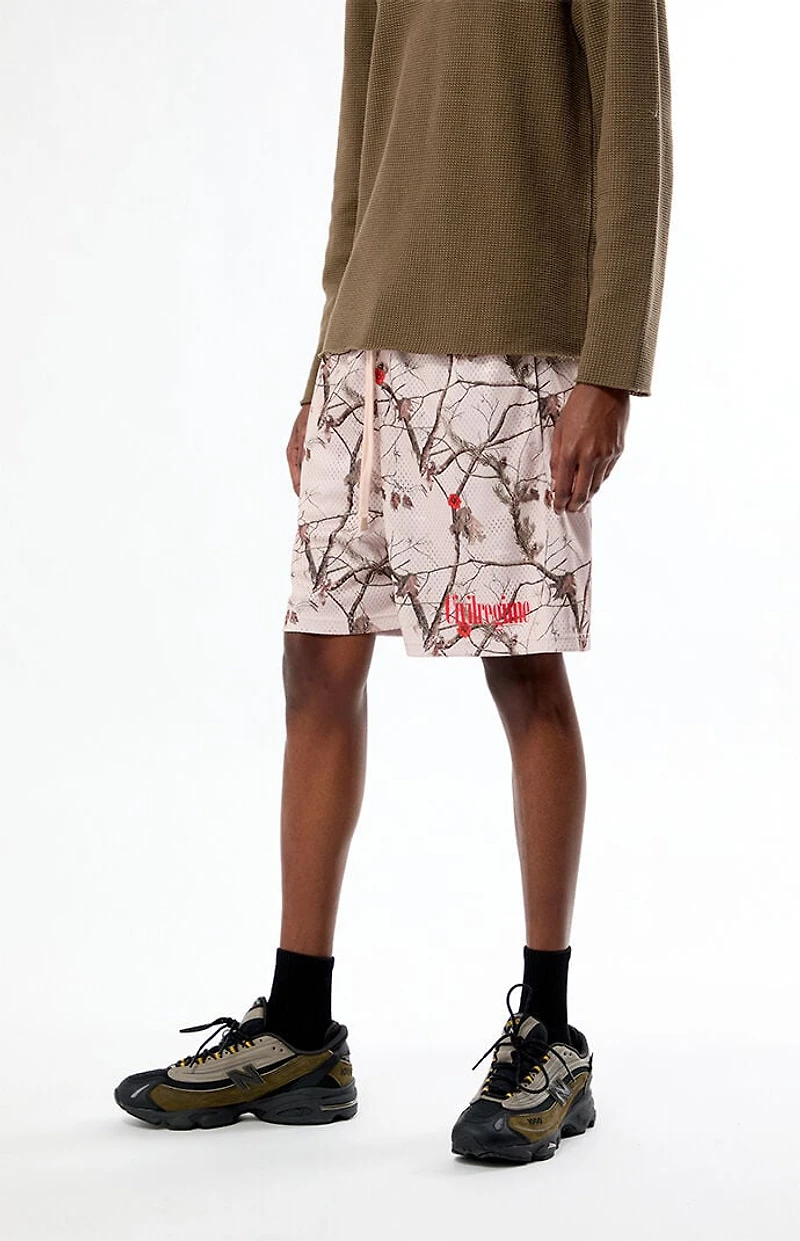 Civil Blooming Camo Mesh Shorts