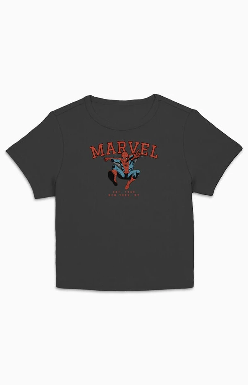 Marvel Spider-Man Collegiate Cropped T-Shirt