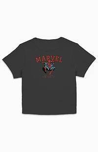 Marvel Spider-Man Collegiate Cropped T-Shirt