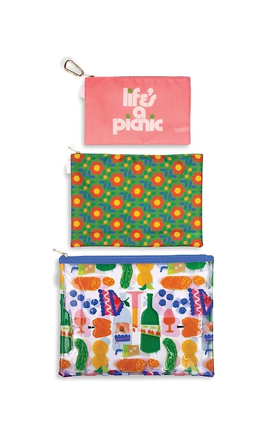 ban.do Life's A Picnic Beach Carryall Trio Bags
