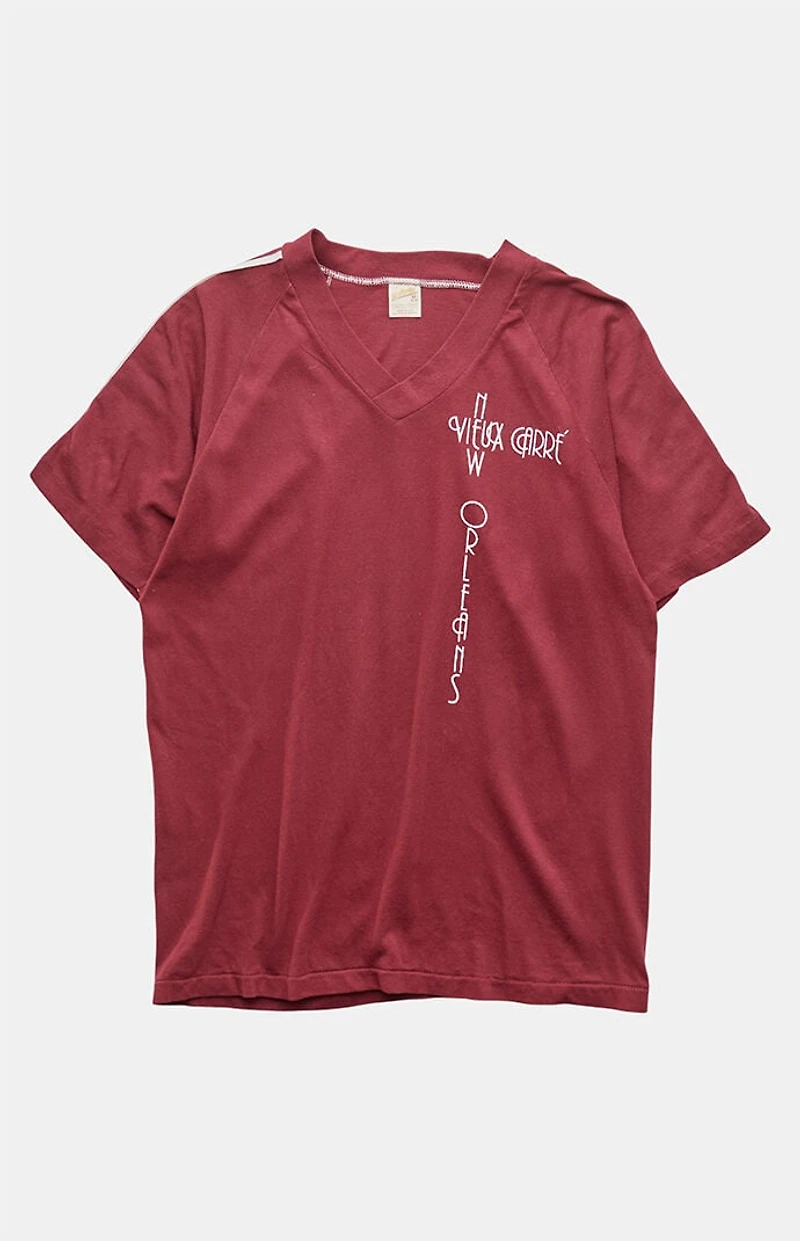 PS VINTAGE 80s New Orleans V-Neck Graphic T-Shirt