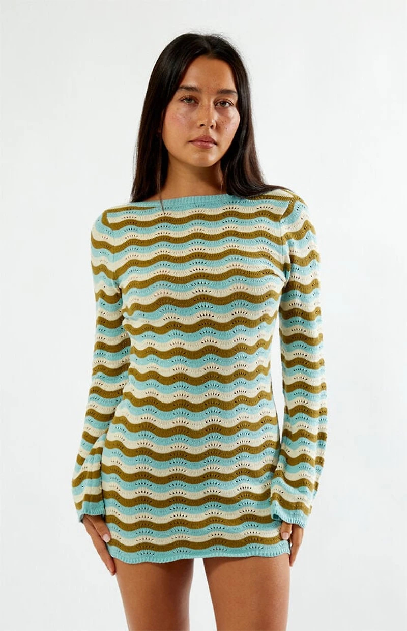 Rhythm Whispering Tides Knit Mini Dress
