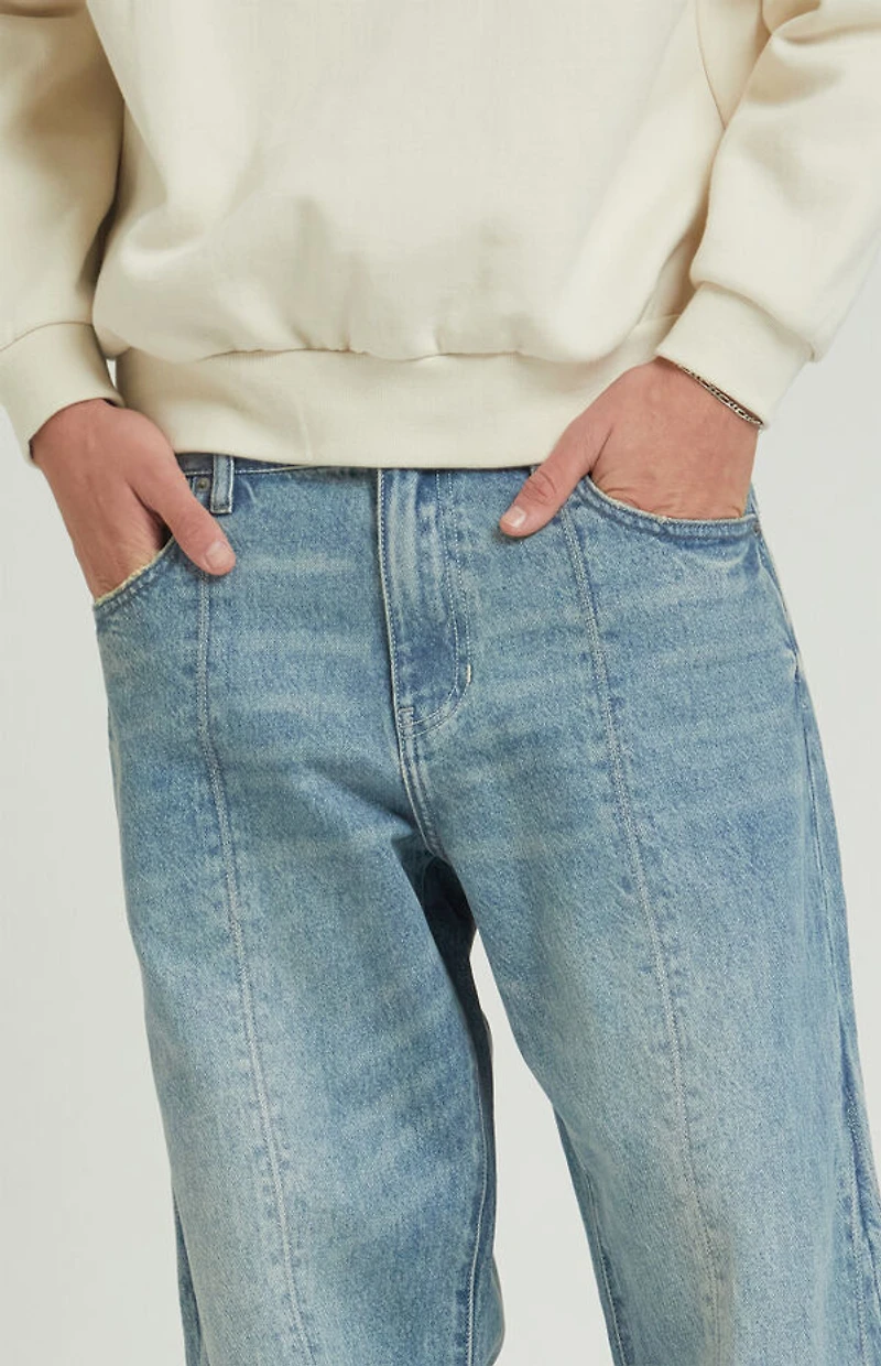 Pacsun Dylan Pieced Baggy Jeans Medium Blue