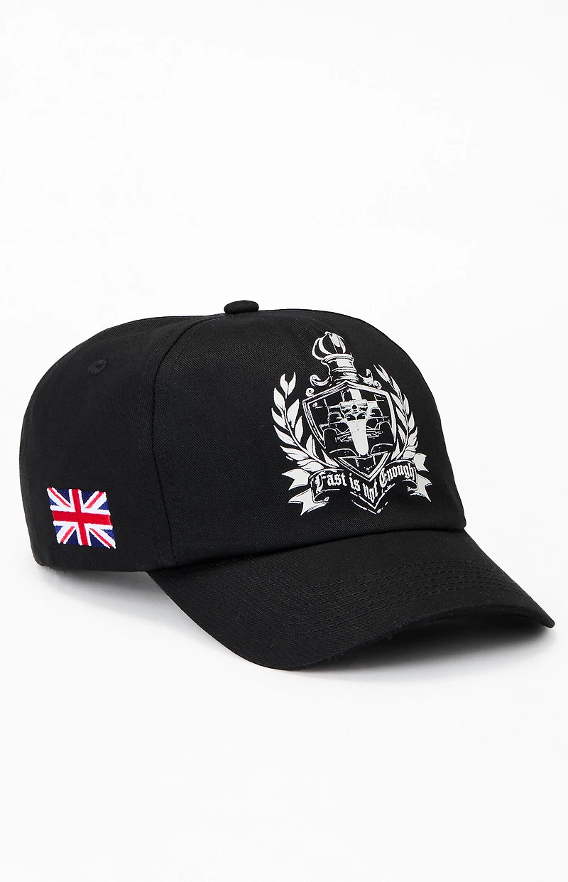 Formula 1 x Pacsun Great Britain Black Crest Snapback Hat