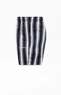 Pacsun Boardwalk Striped Seersucker 4.5'' Swim Trunks