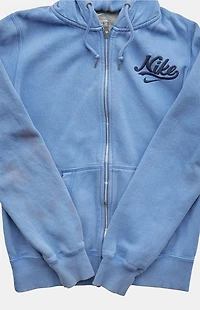 PS VINTAGE 2000s Light Blue Nike Full Zip Hoodie
