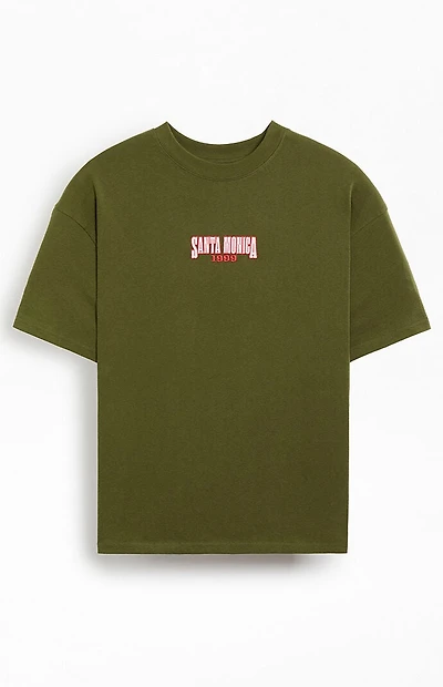 Pacsun Santa Monica Embroidered T-Shirt