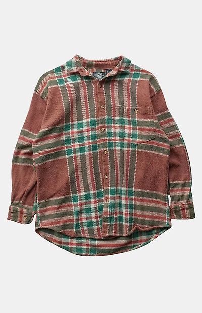 PS VINTAGE '90s Brown Pocket Flannel Top