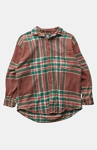 PS VINTAGE '90s Brown Pocket Flannel Top