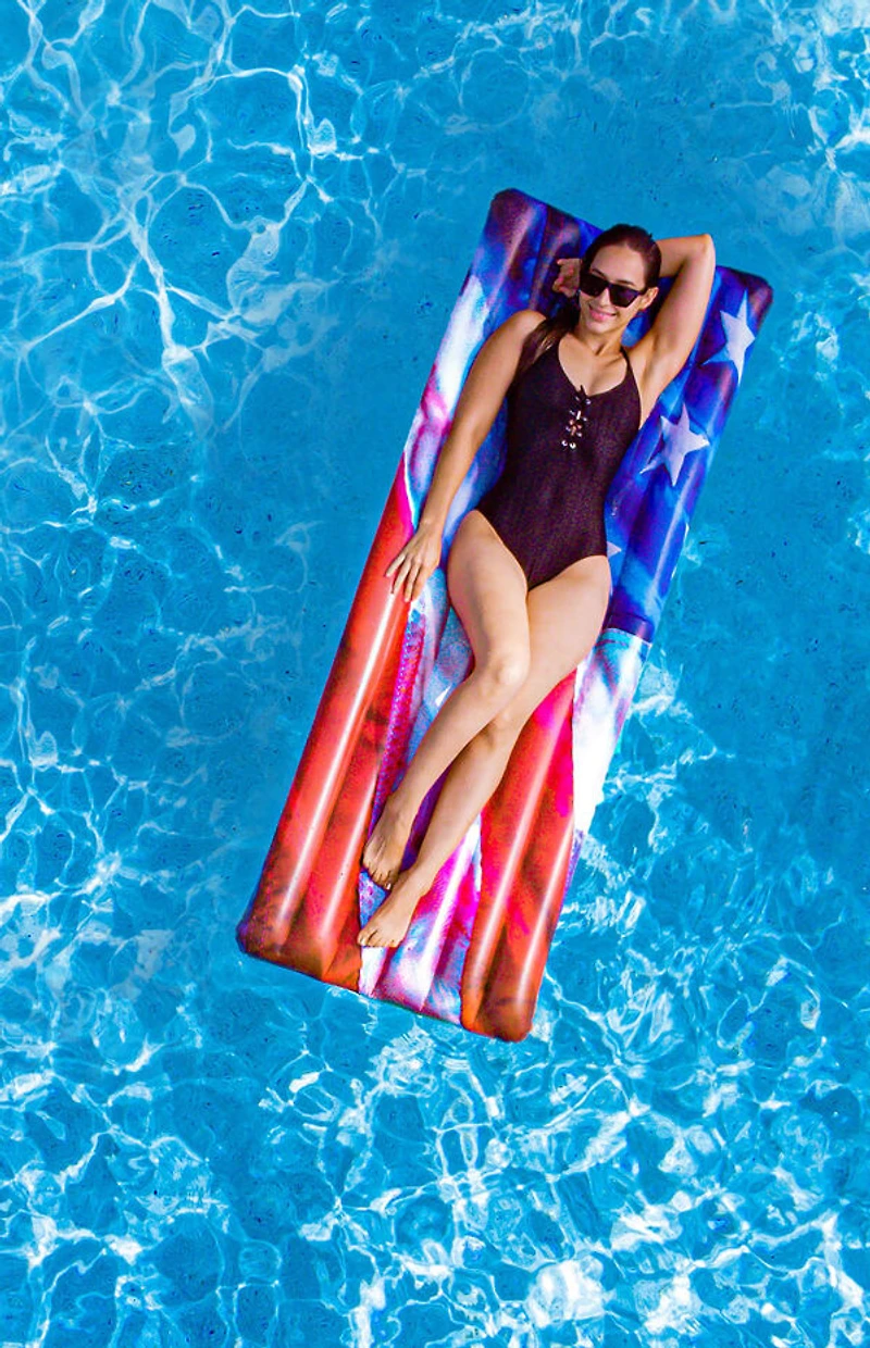PoolCandy Stars & Stripes Deluxe Pool Raft