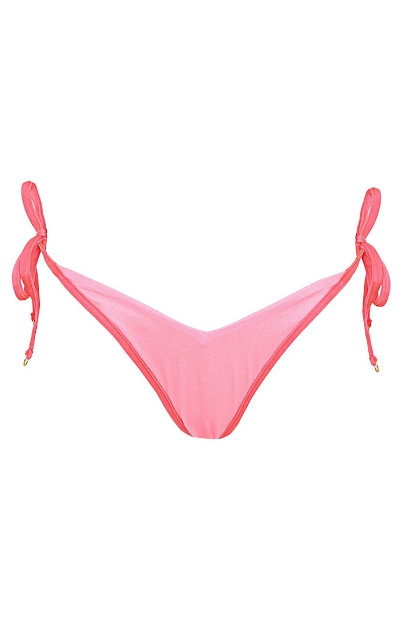 Maaji Pink Dreamscape Tie Side Bikini Bottom