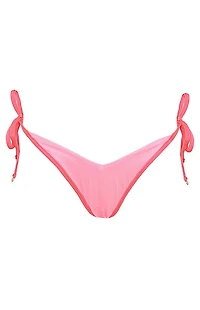 Maaji Pink Dreamscape Tie Side Bikini Bottom