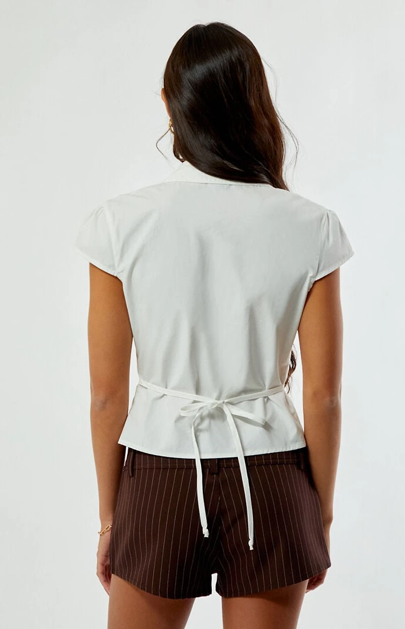 Beverly and Beck Pinstripe Micro Shorts