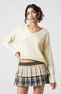 Beverly and Beck Multi Plaid Mini Skort