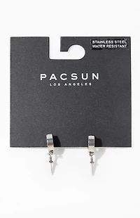 Pacsun Silver Dagger Hoop Earrings