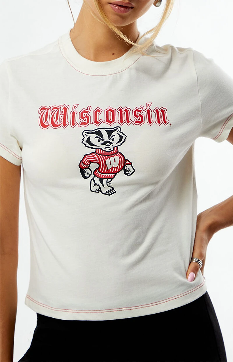 WILD COLLECTIVE x Pacsun University of Wisconsin Badgers Mini T-Shirt