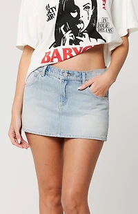 ABRAND Stella 99 Denim Mini Skirt