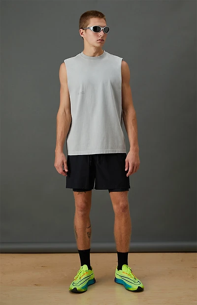 A.R.C. Vintage Wash Comfort Cut Off Muscle T-Shirt