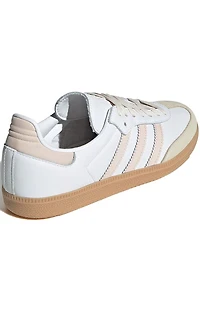 adidas Women's White & Pink Samba OG Sneakers