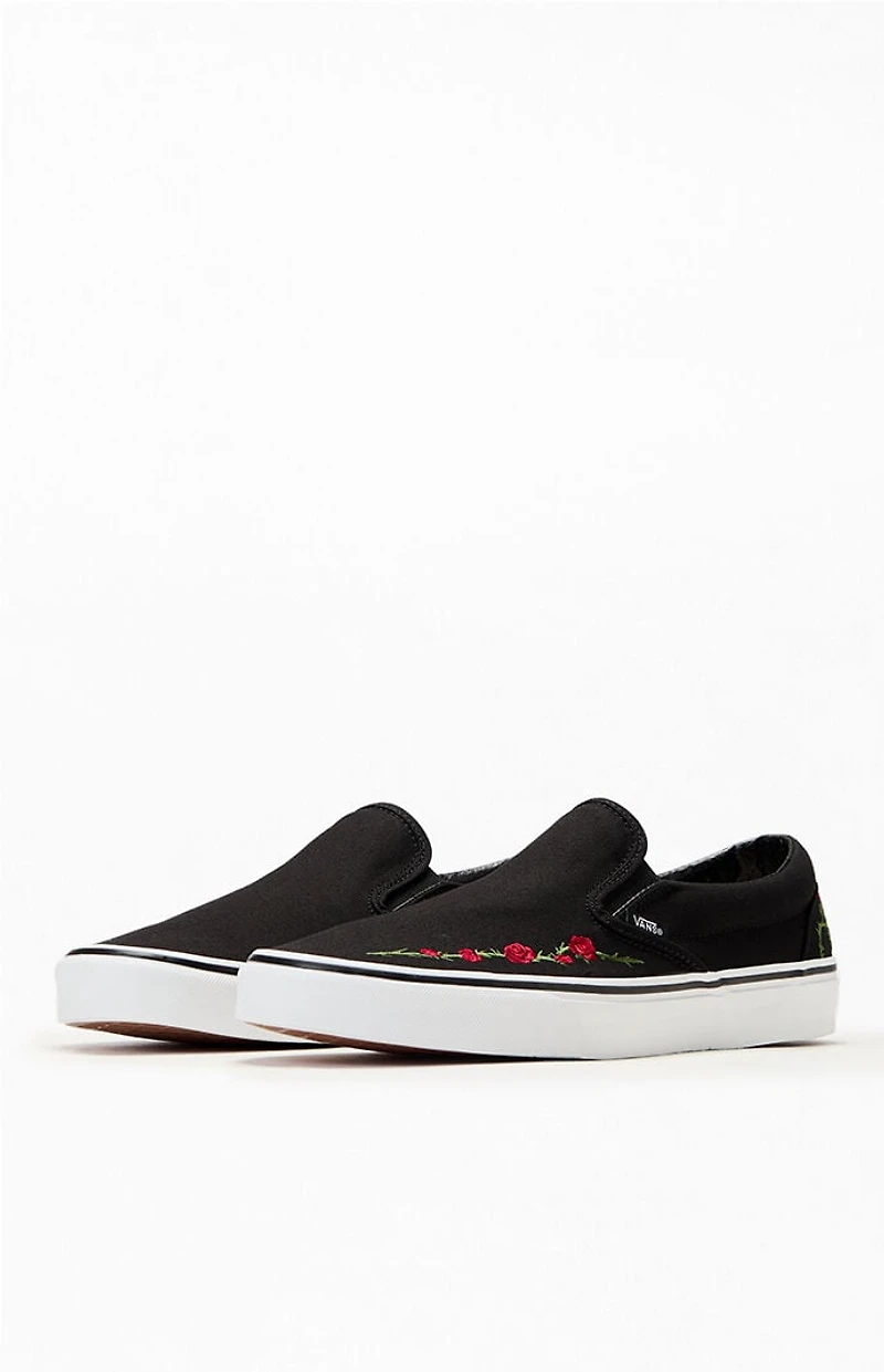 Vans Classic Rose Slip-On Shoes