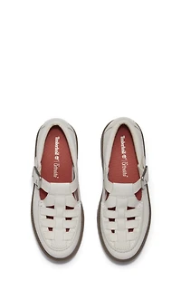 Timberland Women's Natural Nubuck Stone Street Buckle Mary Jane Shoes