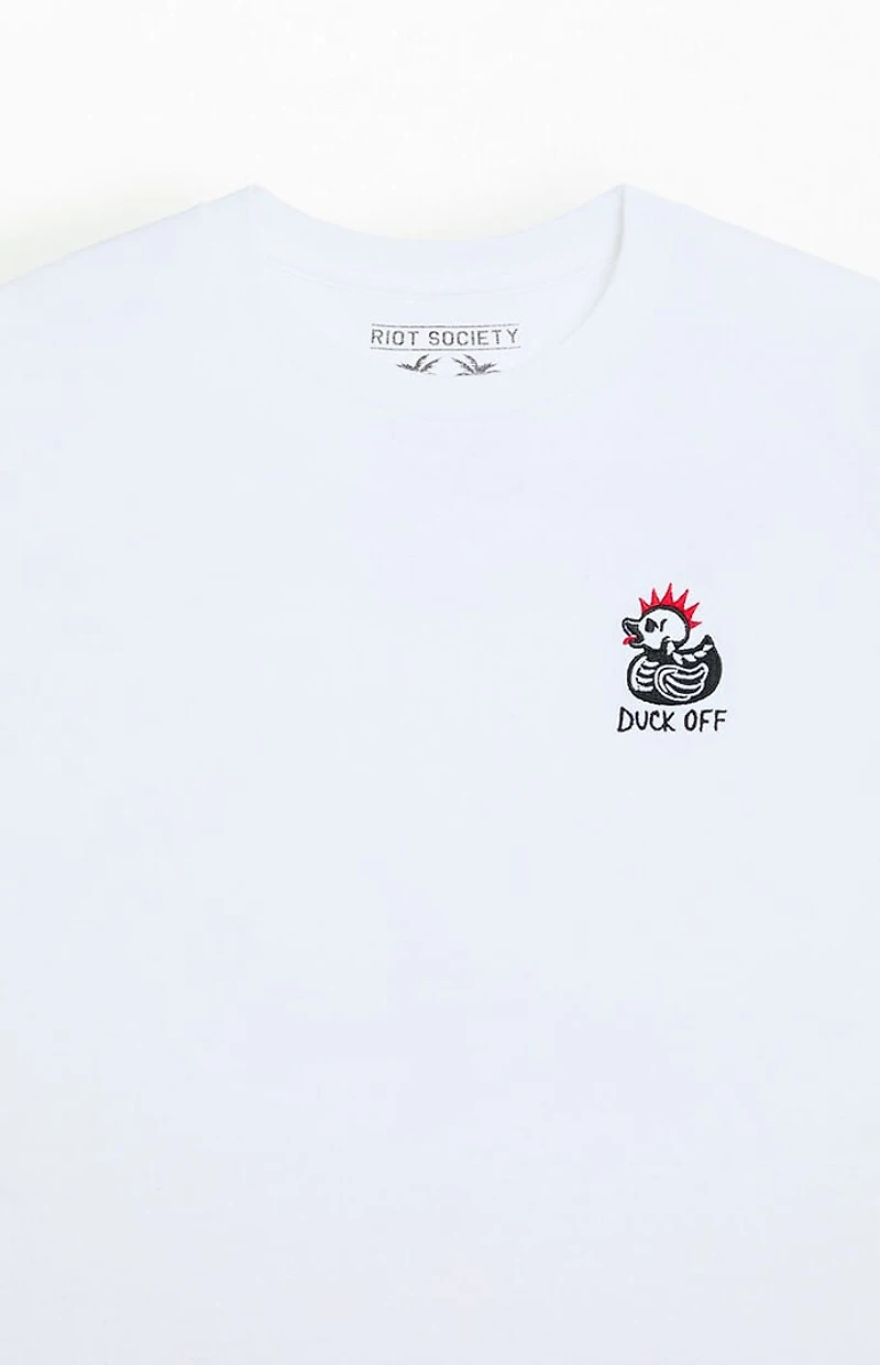 Riot Society Rock Duck Off Embroidered T-Shirt