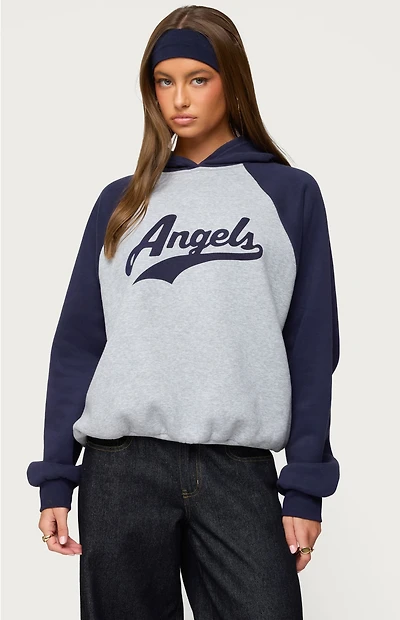 Edikted Angels Raglan Oversized Hoodie