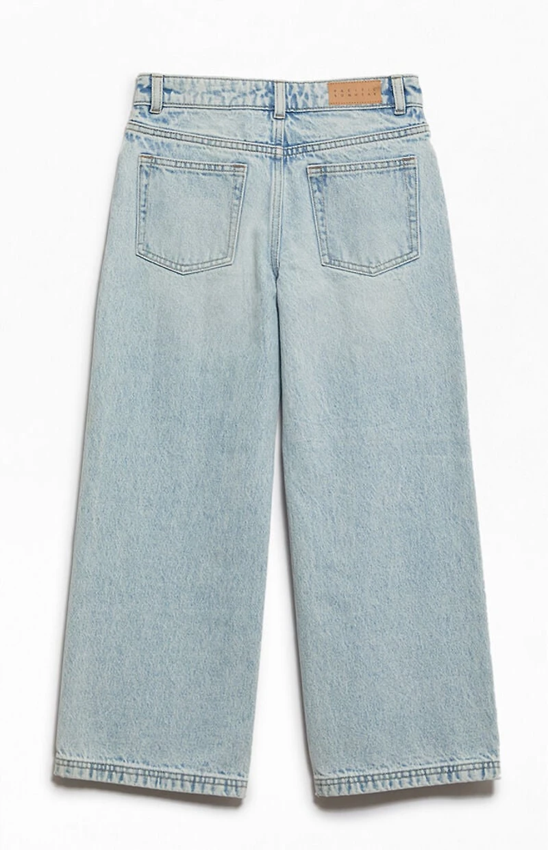Pacsun Kids Low Rise Baggy Jeans Light Blue