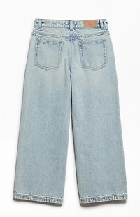 Pacsun Kids Low Rise Baggy Jeans Light Blue