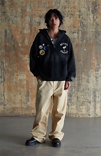 FORD Black Buckin Bronco Full Zip Hoodie