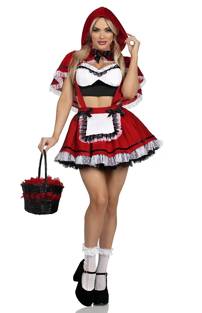 Leg Avenue Flirty Miss Red Riding Hood Costume