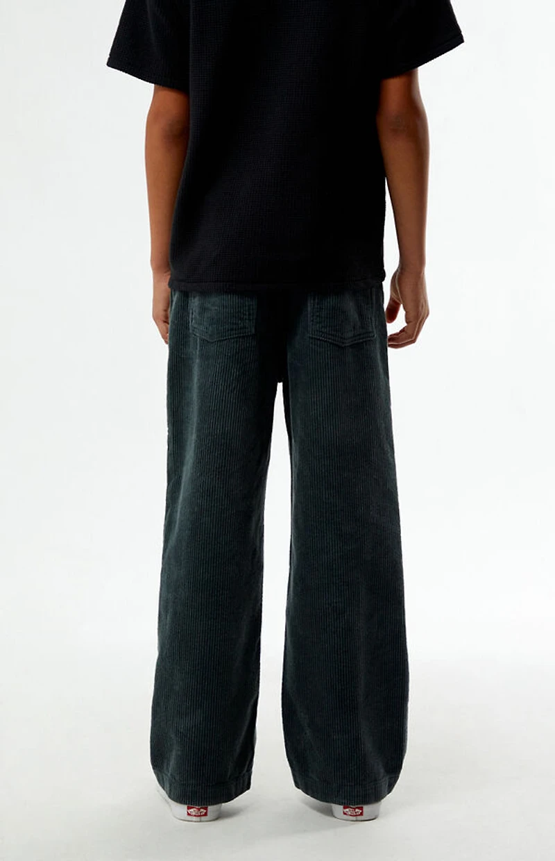 Pacsun Kids Corduroy Baggy Pants Black
