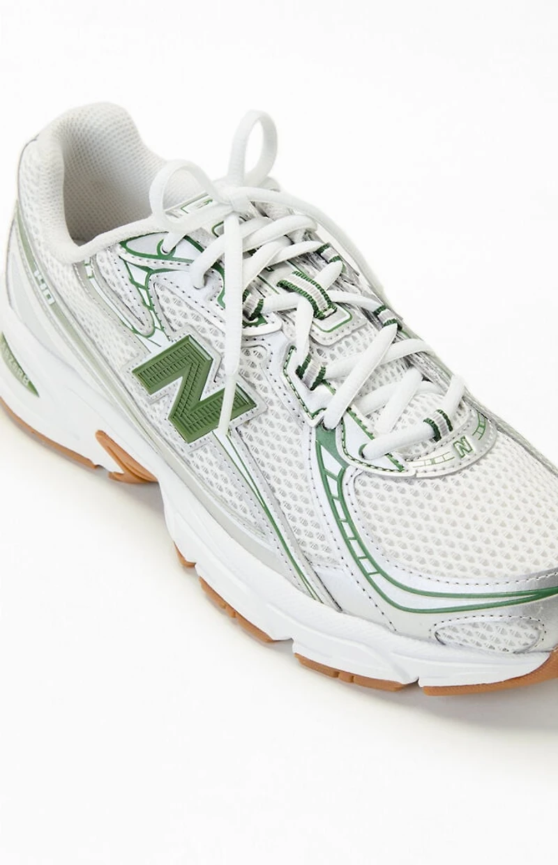 New Balance Gray & Green 740 Sneakers