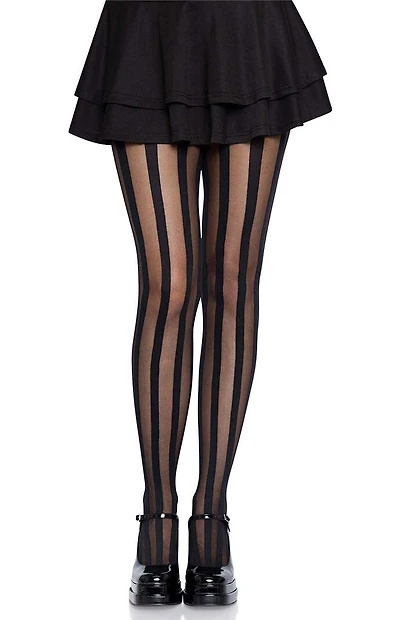 Leg Avenue Beck Vertical Striped Tights