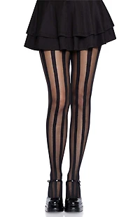Leg Avenue Beck Vertical Striped Tights