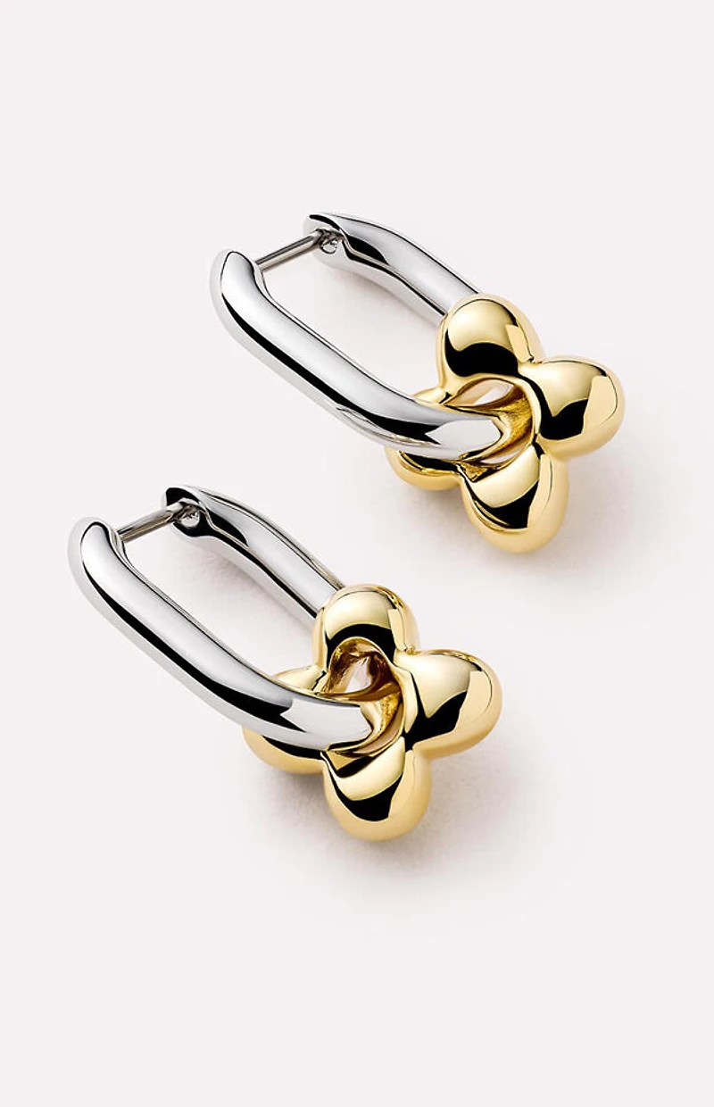 Ana Luisa Cassia Flower Hoop Earrings