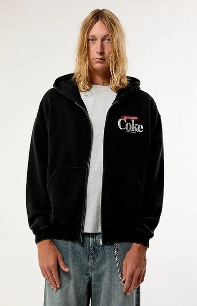 Coca Cola by Pacsun It's The Real Thing Zip Up Hoodie