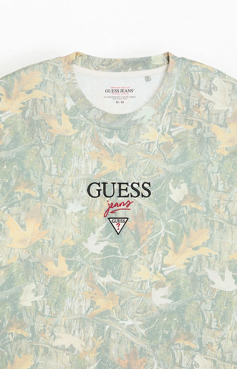 Guess Jeans Camo Baker Logo Oversized T-Shirt