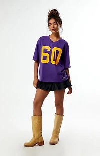 HYPE & VICE LSU Tigers Football Oversized T-Shirt