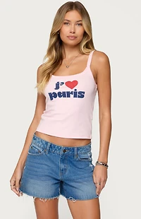 Edikted Love Paris Tank Top